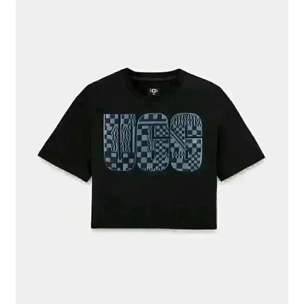 NEW! UGG Women's L Thahlia Cropped Logo Tee - Picture 5 of 5